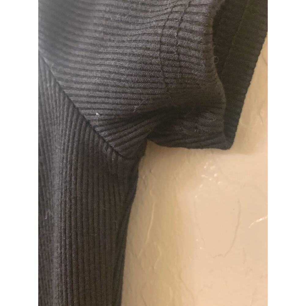 Better Be Black Sweetheart Neckline Ribbed Bodysuit, Size Small - Picture 5 of 12